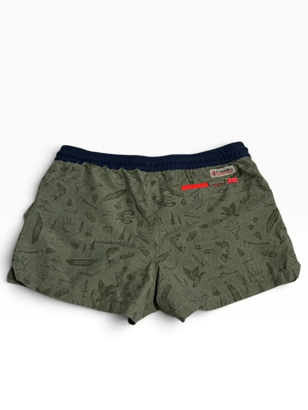 Columbia Sportswear Outdoor Shorts Large Green Camping Gorpcore Hiking Utility